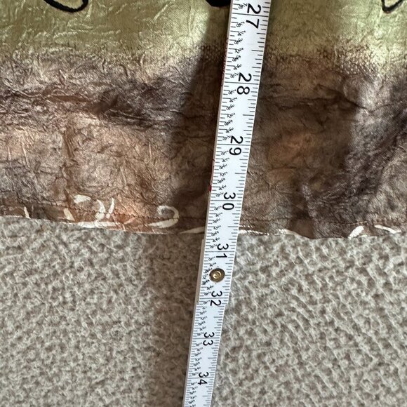 Kareenas Silk Tunic Tunic Boho Crinkle Lace Up India All Over Print - Picture 4 of 14